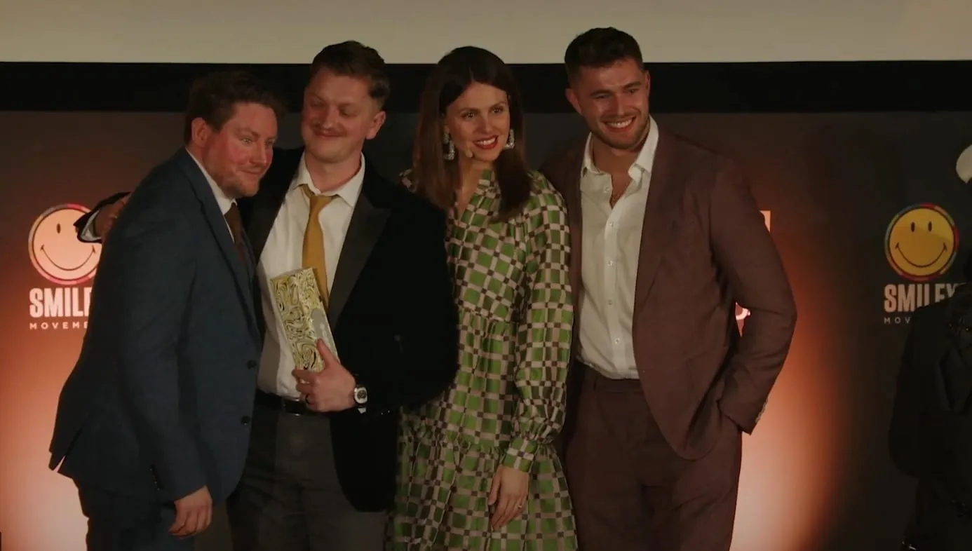 Collecting Gold at the Smiley Charity Film Awards with Niemann-Pick UK